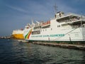 Dakar Ziguinchor ferry boat harbor Senegal Royalty Free Stock Photo