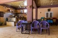 DAKHLA, EGYPT - FEBRUARY 8, 2019: Local cafe in Dakhla oasis, Egy