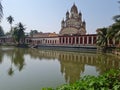 Dakshineshwar Goddess Kali temple in Kolkata India where Sri Ramakrishna worked as a priest. Royalty Free Stock Photo