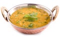 Dal curry on white background Royalty Free Stock Photo