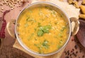 Dal curry on wooden background Royalty Free Stock Photo