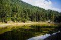 Dal lake, Dharamshala, with some water Royalty Free Stock Photo