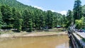 Dal Lake is a small mid altitude lake near the village of Tota Rani, Mcleodganj, Dharamshala Royalty Free Stock Photo