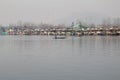 Dal lake Srinagar & house boats evening shots with clear background Royalty Free Stock Photo