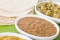 Dal Makhani & Aloo Saag Royalty Free Stock Photo