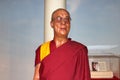 Dalai Lama Wax Figure at Madame Tussauds museum. Royalty Free Stock Photo