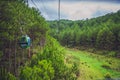 Dalat Cable Car at Robin Hill, Truc Lam. Vietnam