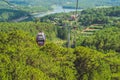 Dalat Cable Car at Robin Hill, Truc Lam. Vietnam