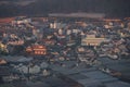 Dalat city from a hill in an early morning.