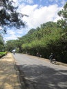 Dalat city, Vietnam - 28 April,2013: Motocycles are running on the street in a summer day