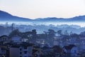 Dalat surburbs with monochrome, modern houses