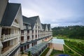 Luxury mountain resort at winter in Dalat, Vietnam Royalty Free Stock Photo