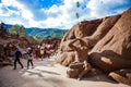 DALAT, VIETNAM - February 17, 2017: Amazing destination for Vietnam tourism, work of art know as sculpture tunnel from clay.