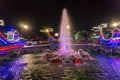Dalat, Vietnam. Fountain of central square. Dalat centre.