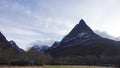 Dalatarnet peak in Innerdalen mountain valley in Norway in autumn