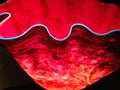 Dale Chihuly Blown Glass Bowl in Red