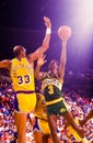 Dale Ellis and Kareem Abdul-Jabbar