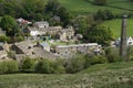 Dale End in Lothersdale where the mill reputedly has the largest indoor waterwheel in the world, North Yorkshire, England, UK Royalty Free Stock Photo