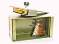 dalek doctor who space time travel tv character key safe deposit box unlock security travel Royalty Free Stock Photo