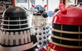 Daleks at a convention Royalty Free Stock Photo