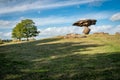 Boulders on the top of the hill in Dalfsen, artwork by Bas Maters known as Zwevende Kei