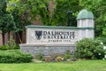 Dalhousie University sign Royalty Free Stock Photo