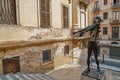 Dali sculpture in Figueres street near museum