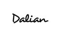 Dalian city handwritten word text hand lettering. Calligraphy text. Typography in black color Royalty Free Stock Photo