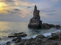 The Dalian`s most beautiful coastlineÃ¢â¬âXihuzui General Stonemost beautiful coastline of Dalian Royalty Free Stock Photo