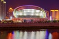 The Dalian shell museum nightscape