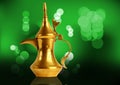 Dallah - the Traditional arabic coffee pot Royalty Free Stock Photo