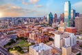 Dallas city downtown skyline cityscape of Texas USA Royalty Free Stock Photo