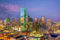 Dallas city downtown skyline cityscape of Texas USA Royalty Free Stock Photo