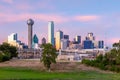 Dallas city downtown skyline cityscape of Texas USA Royalty Free Stock Photo