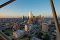 Dallas City Skyline at sunset, Texas, USA Royalty Free Stock Photo