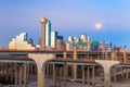 Dallas City skyline at twilight Royalty Free Stock Photo