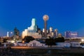 Dallas City skyline at twilight Royalty Free Stock Photo