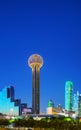 Dallas cityscape at the night time Royalty Free Stock Photo