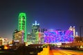 Dallas cityscape at the night time Royalty Free Stock Photo