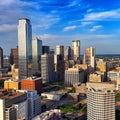 Dallas cityscape from Reunion tower Royalty Free Stock Photo