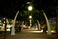 Dallas Klyde Warren Park night scenes Royalty Free Stock Photo