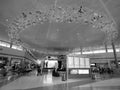 Dallas Love Field airport TX black and white picture Royalty Free Stock Photo