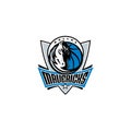 Dallas mavericks logo editorial illustrative on white background