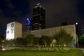 Dallas Museum of Art night scenes Royalty Free Stock Photo