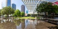 Dallas Performing Arts Center theater building panorama in Texas, United States Royalty Free Stock Photo