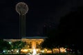 Dallas Reunion Tower at Night Royalty Free Stock Photo