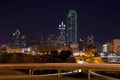 Dallas Skyline at night Royalty Free Stock Photo