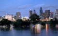 Dallas skyline at night Royalty Free Stock Photo