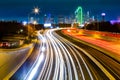 Dallas skyline by night Royalty Free Stock Photo