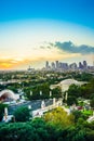 Dallas Skyline Sunset Royalty Free Stock Photo